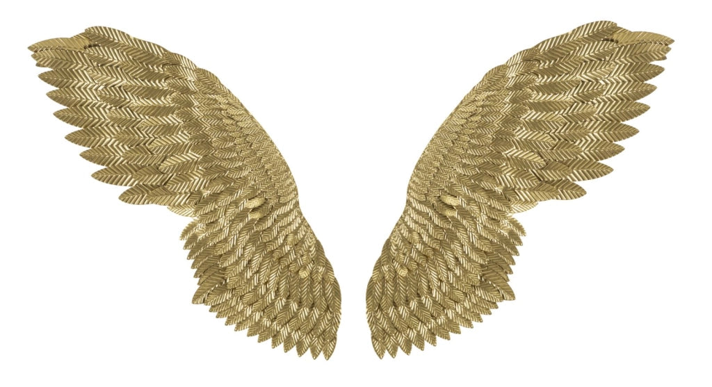 Pannello Super Ali Coppia 60x8x146 cm in Ferro Oro