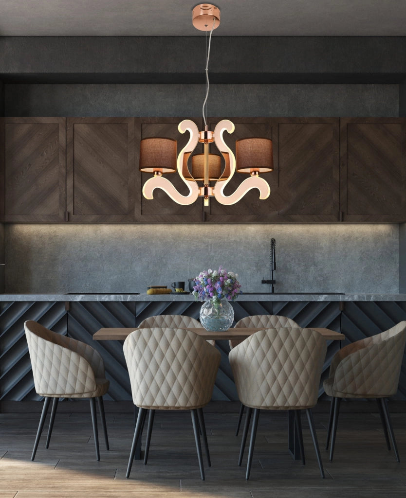 Lampadario sospeso Candellux Ambrosia 33-33888 rame