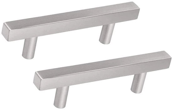 Maniglie a T in acciaio inossidabile per mobili - design semplice 160 mm
