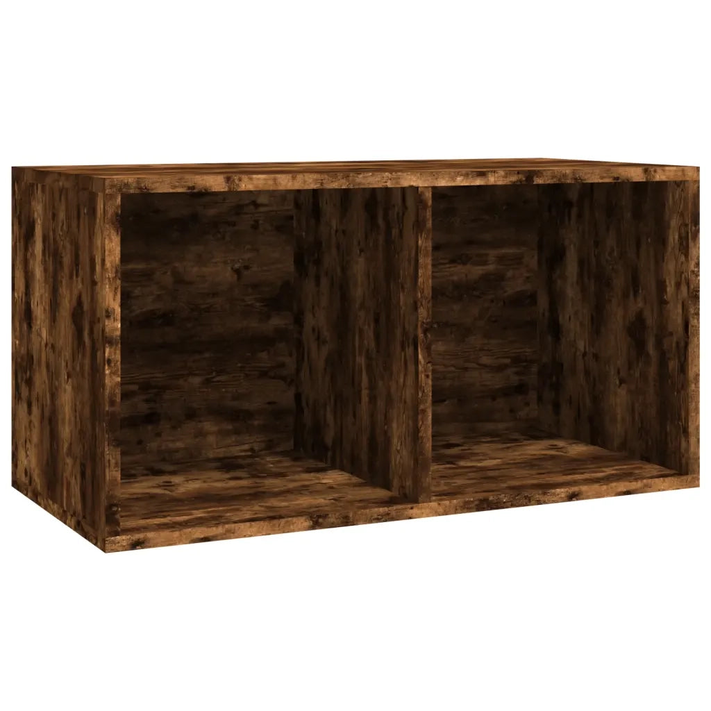 Contenitore per Vinili Rovere Fumo 71x34x36cm Legno Multistrato cod mxl 63665
