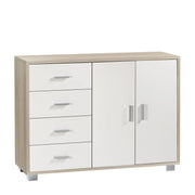 Mobile 2 Ante 4 Cassetti Kit Olmo Chiaro cm 116x41x86h - Sarmog