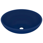 Lavabo ovale di lusso opaco 40x33 cm in ceramica blu scuro 02_0002666