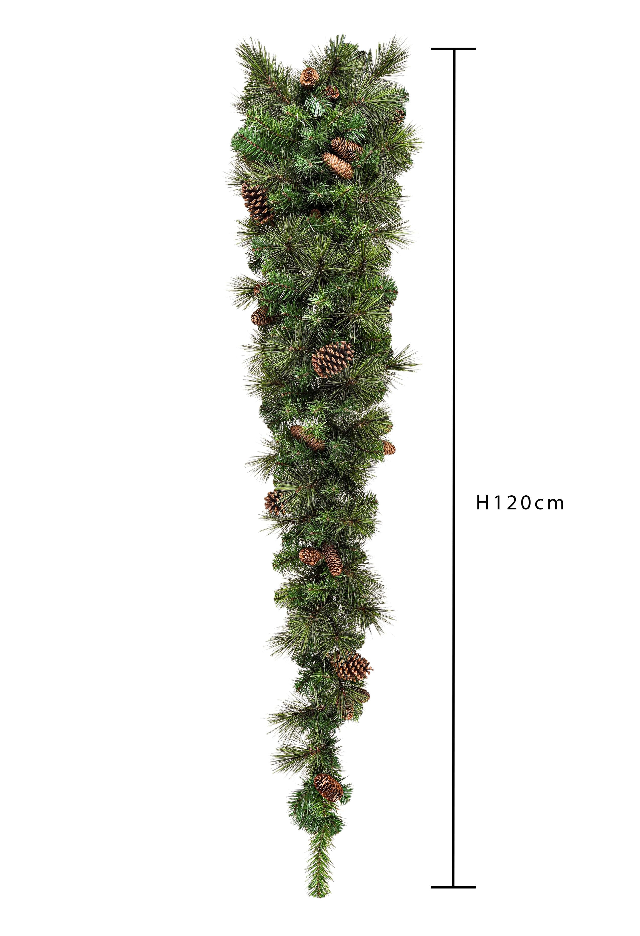 Tear Drop con Pigne e 123 Tips dimensioni 120X50 Verde