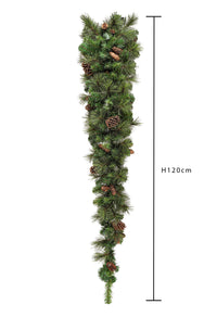 Tear Drop con Pigne e 123 Tips dimensioni 120X50 Verde