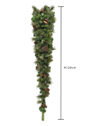 Tear Drop con Pigne e 123 Tips dimensioni 120X50 Verde