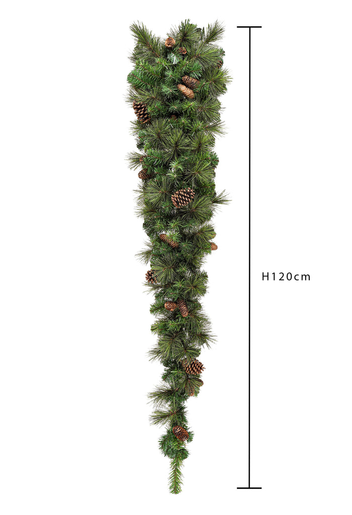 Tear Drop con Pigne e 123 Tips dimensioni 120X50 Verde