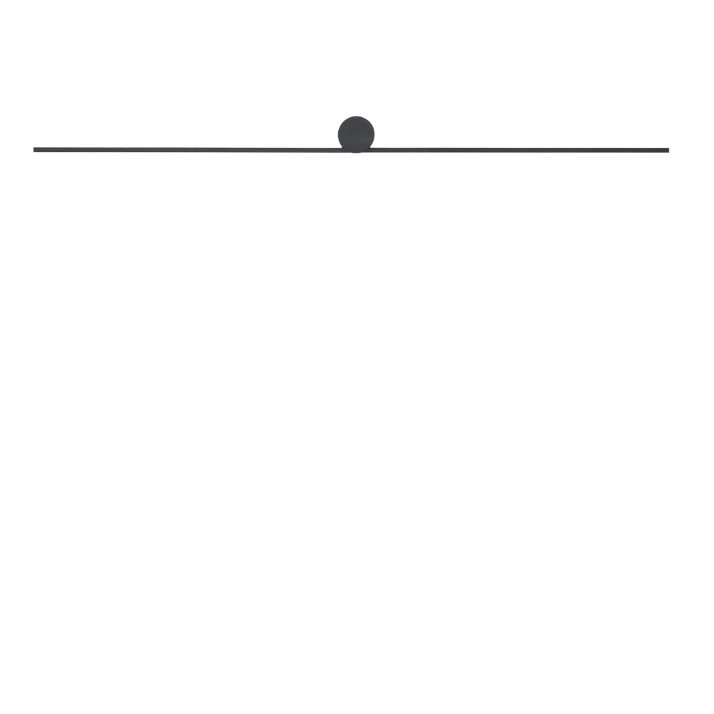 Applique LED specchio 99cm nera 14W Nowodvorski SPIN M