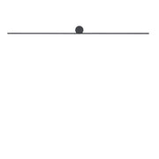 Applique LED specchio 99cm nera 14W Nowodvorski SPIN M