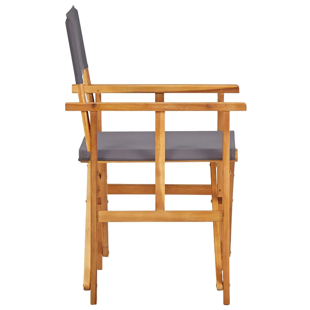 Sedie da Regista 2 pz in Legno Massello di Acacia 45947
