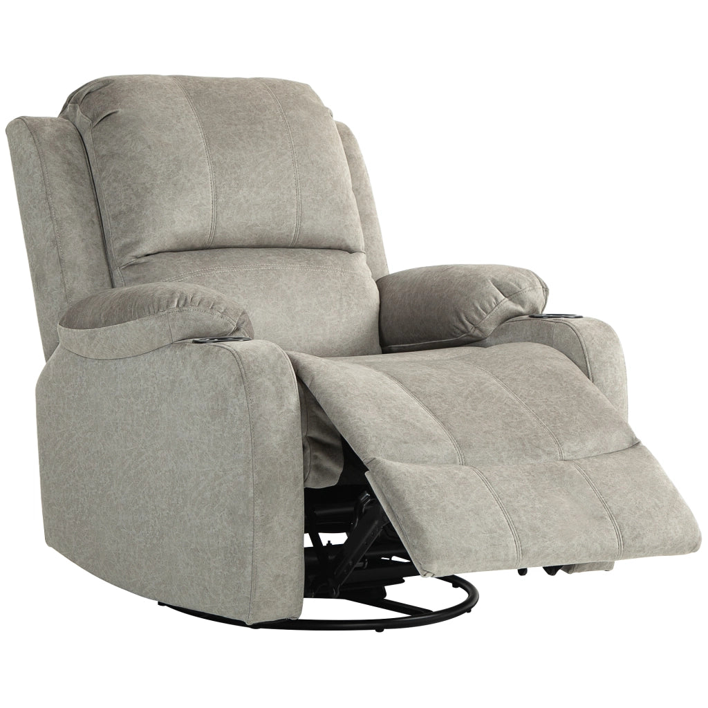 Poltrona relax reclinabile con poggiapiedi ¨C zephmum ¨C Marrone, Tessuto