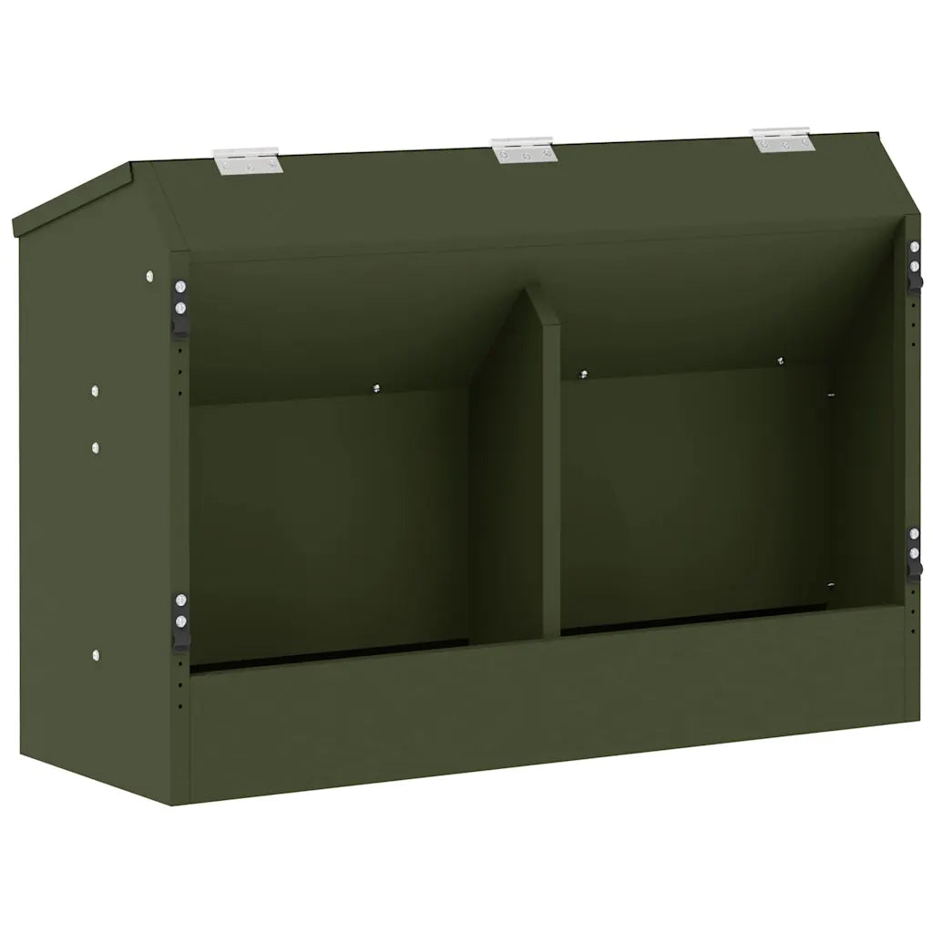 Mangiatore per conigli Verde oliva 64.5 x 25.5 x 45.5 cm CFW9607087