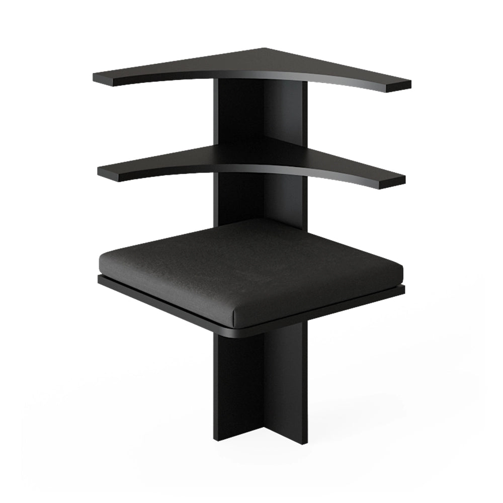 Vicco Panca ad angolo Nero 43.5 x 43.5 cm