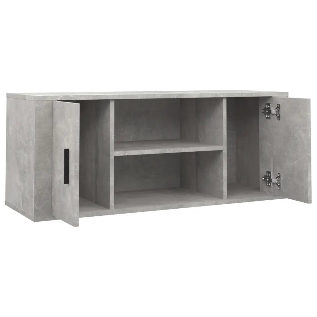Mobile per TV Grigio Cemento 100x35x40 cm Legno Multistrato 823095
