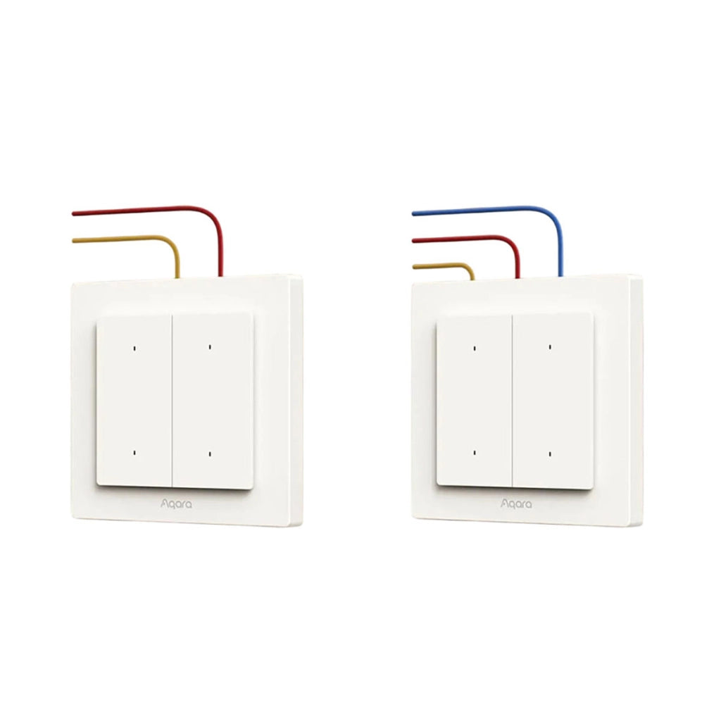 H2 Interruttore luminoso intelligente a 4 pulsanti con 2 canali Bianco Aqara