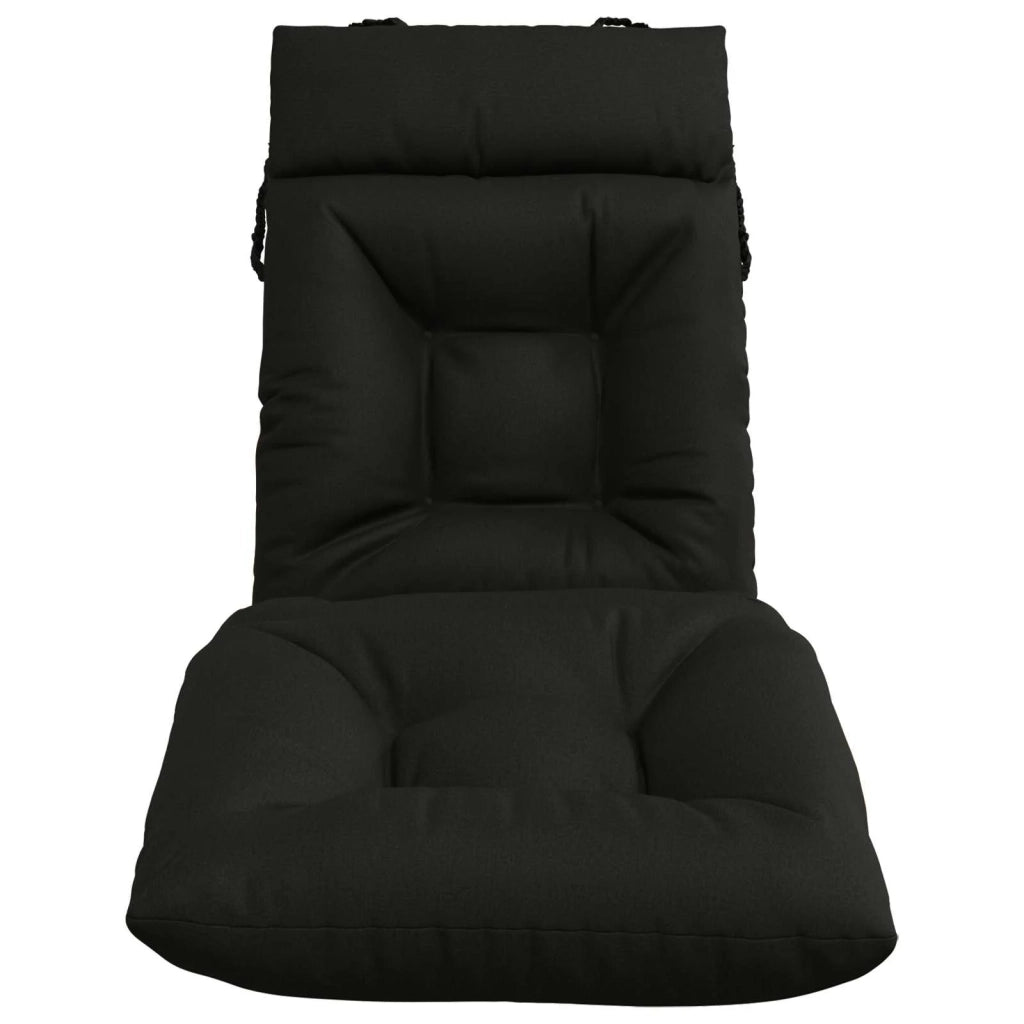 Cuscino per Lettino VIANEN 100% Poliestere Nero 200 x 50 x 8 cm 953897