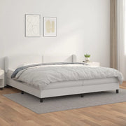 Giroletto a Molle con Materasso Bianco 200x200cm in Similpelle cod mxl 63657
