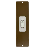 PLACCA 185 MM BRONZO CON PULSANTE COPRI AVVOLGITORE MOTORE TAPPARELLA TAPPARELLE