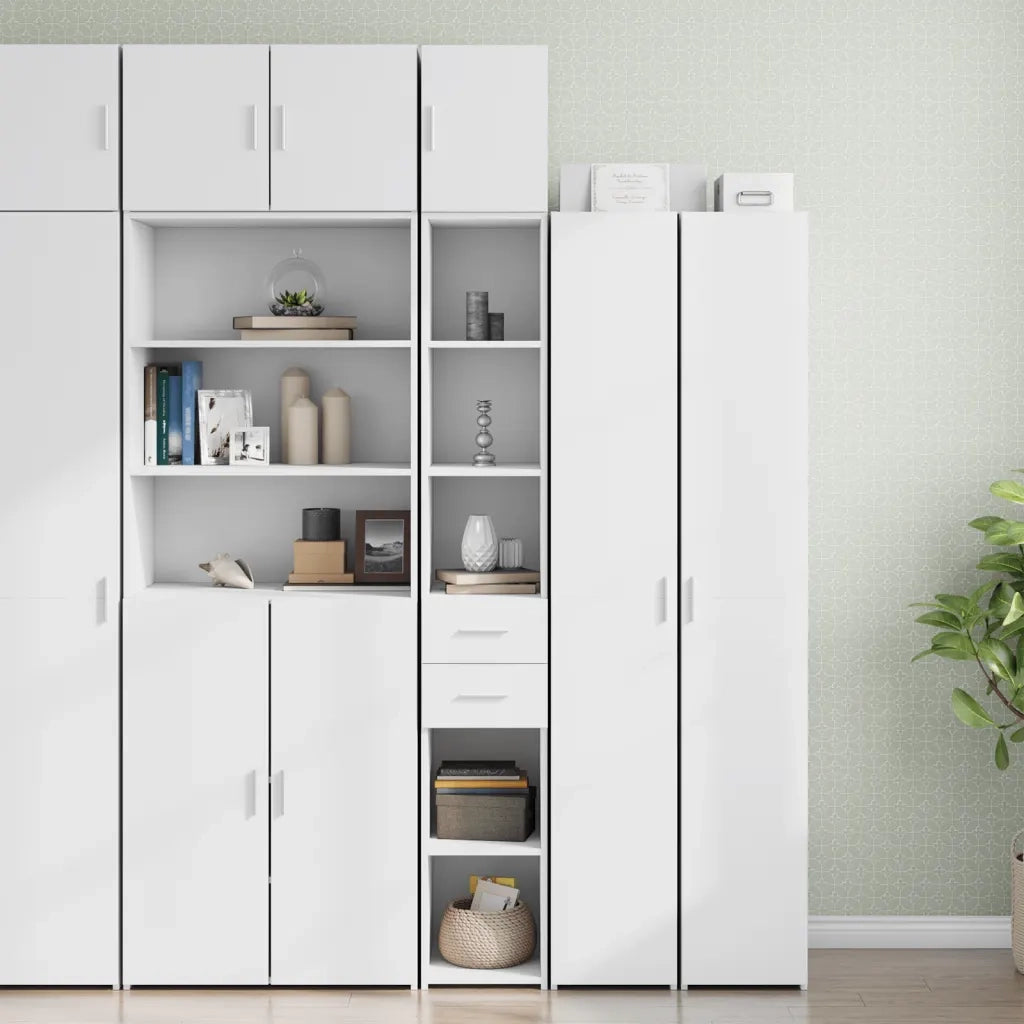 Mobile Sottile Bianco 30x42,5x225 cm in Truciolato CFW3892767