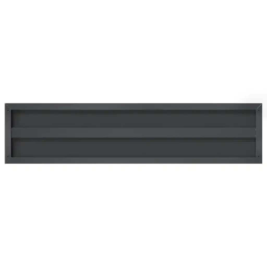 Mensole a Muro 2 pz 100x23,5 cm Nero in Acciaio Inossidabile 30289