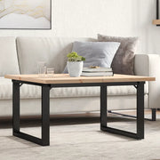 Tavolino Salotto Telaio a O 90x90x45,5 cm Legno Pino e Acciaio 3282731
