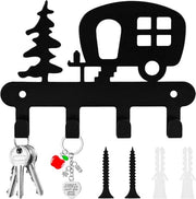 Accessori per camper con anello e ganasce per chiave - Ornamento metallico per maniglia porta con anello per chiave
