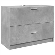 Mobile Lavabo | Armadio Lavabo Grigio Cemento 78x37x59 cm in Truciolare