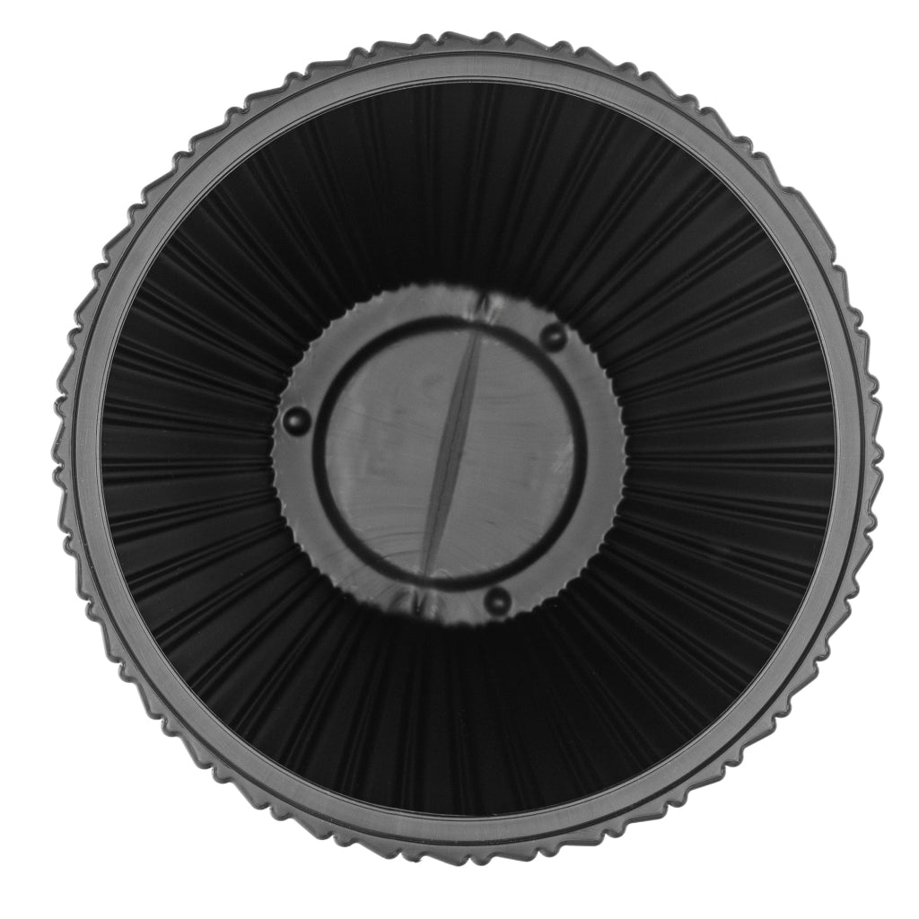 Vaso da fiori KADAX 30 cm con coperchio e inserto, vaso da fiori in plastica nero