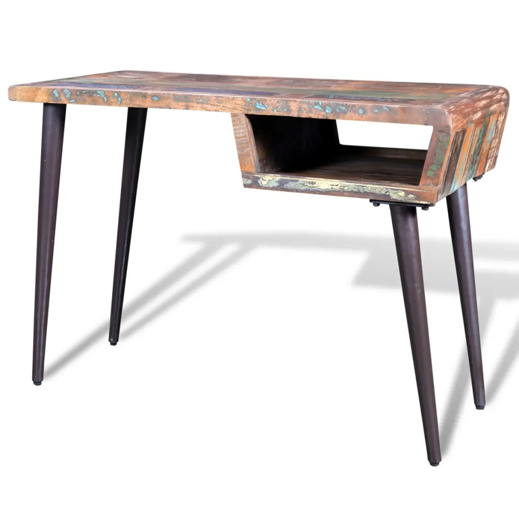 Scrivania in Legno di Recupero con Gambe in Ferro cod mxl 69107