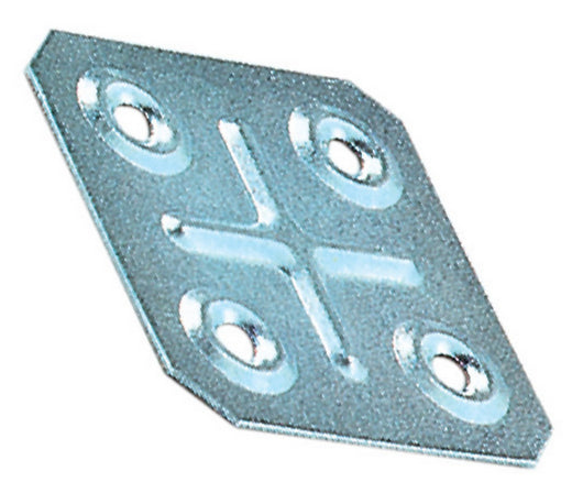 bl piastrina quadra 40x40 mm zincata (pz.10) cod:ferx.61387