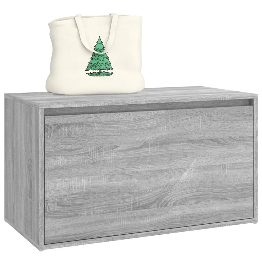 Panca da ingresso 80 x 40 x 45 cm in legno ingegnerizzato grigio 02_0010859