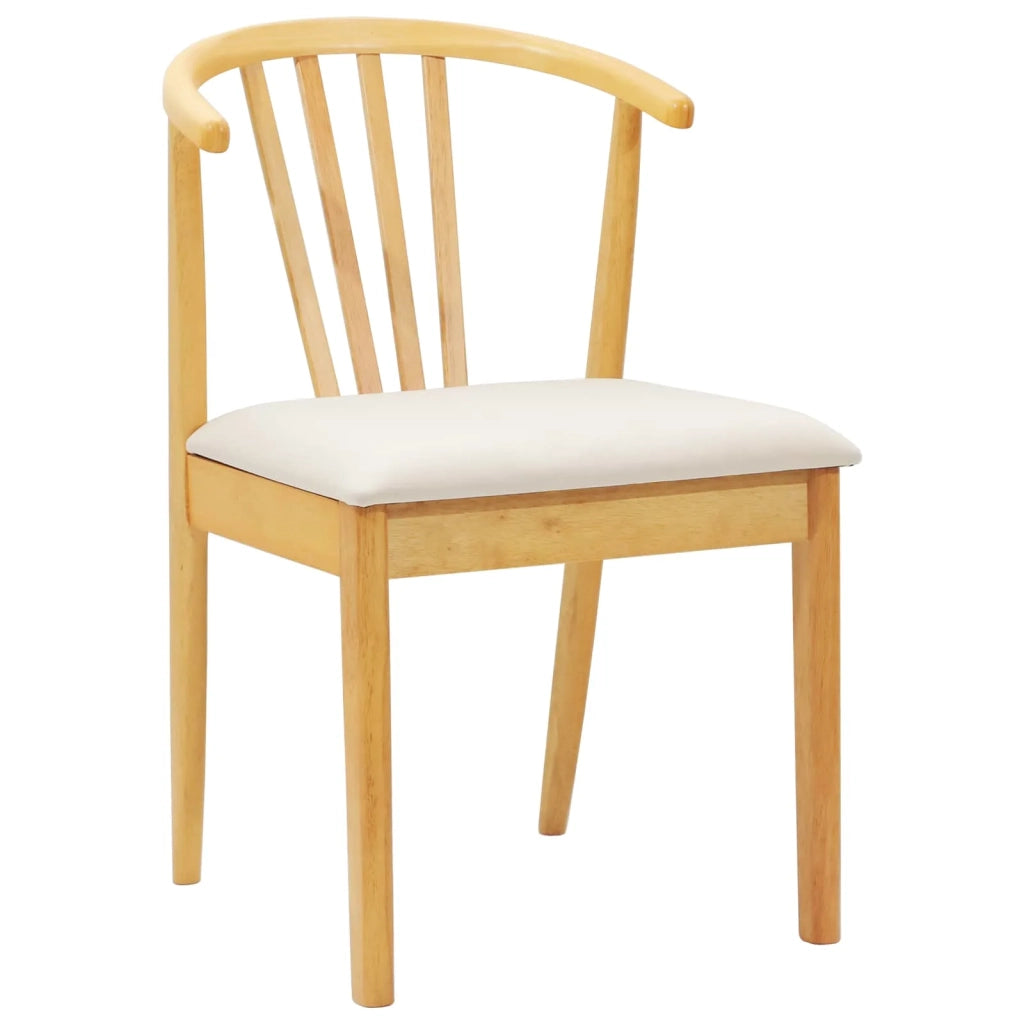 Sedia da pranzo 2 pcs Naturale e chiaro 42020395