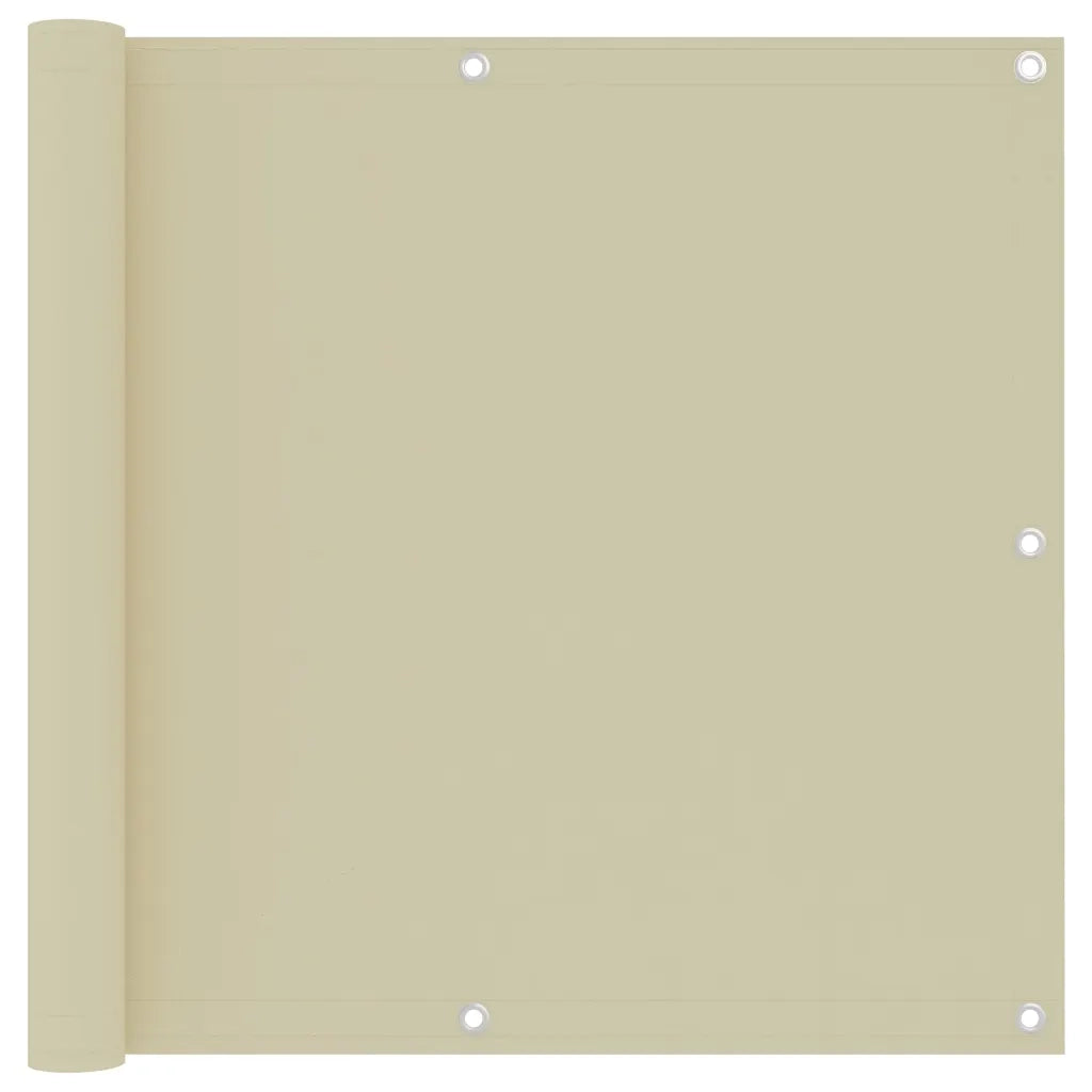 Paravento da Balcone Crema 90x500 cm Tessuto Oxford cod mxl 47333