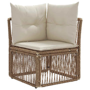 Unità divano angolare Beige polyrattan 42026712