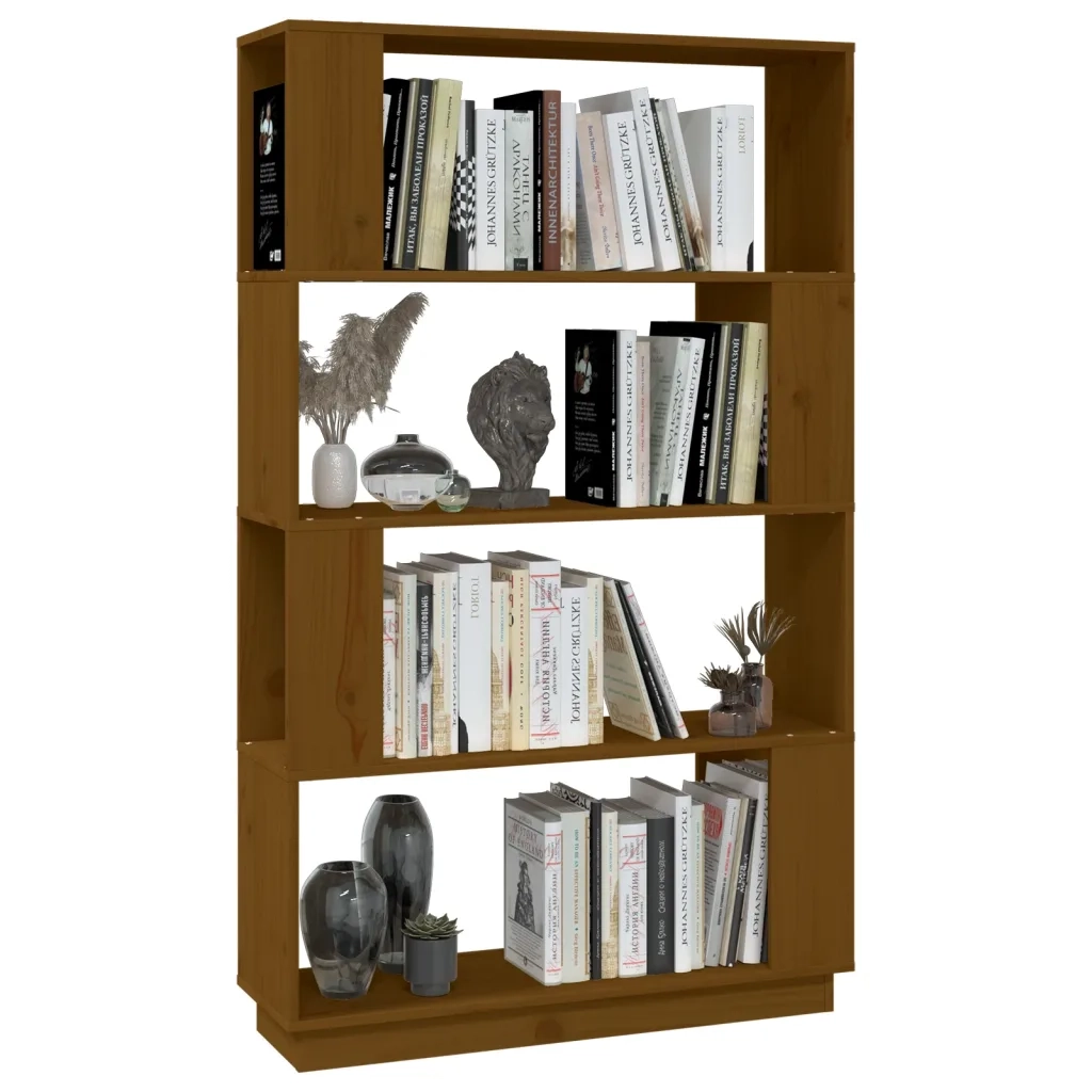 Libreria/Divisorio Miele 80x25x132 cm Legno Massello