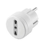 Adattatore Semplice Schuko Bivalente 10 a Spina Schuko 2P Presa 10 16A 2P+T