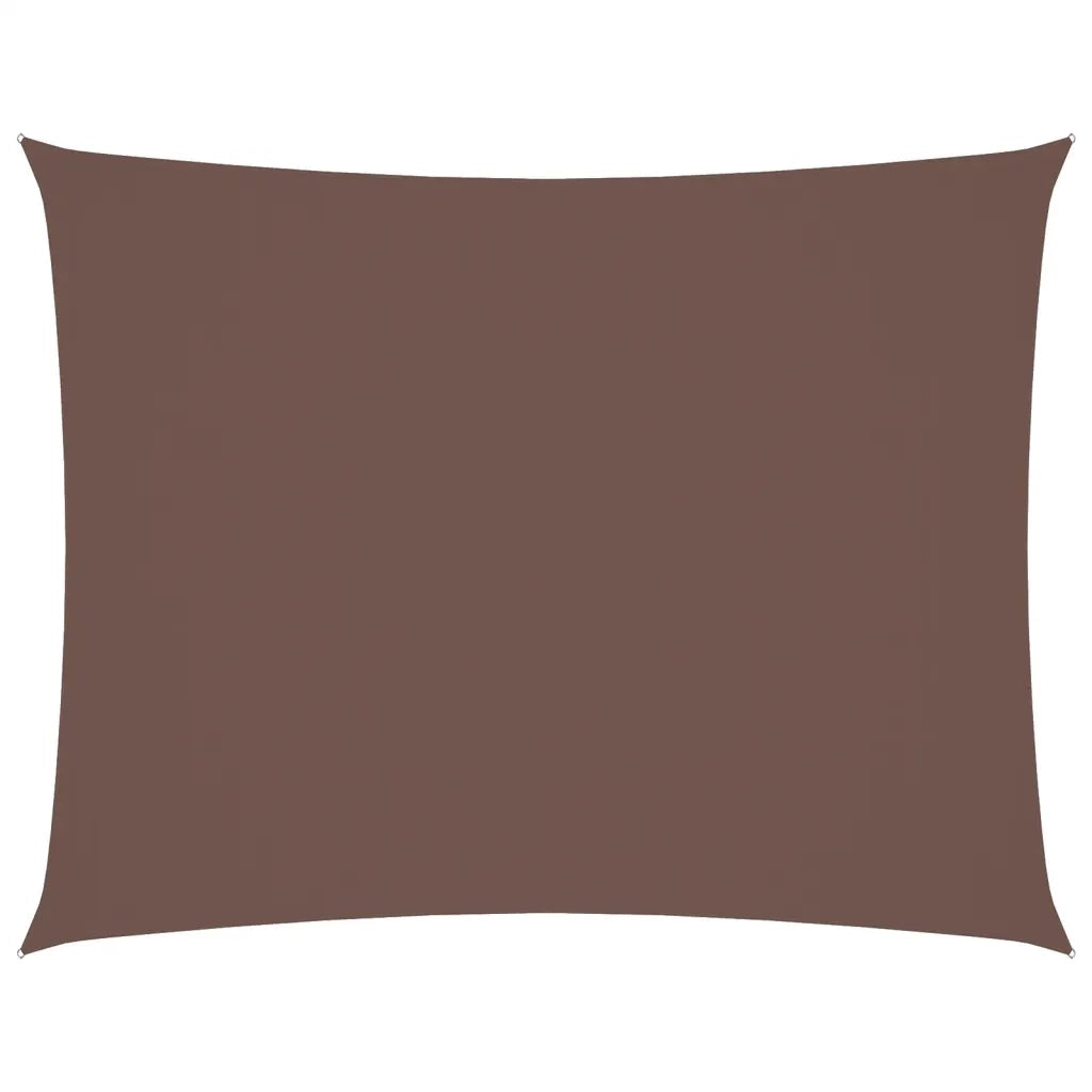 Vela Ombreggiante-Parasole a vela Oxford Rettangolare 5x7 m Marrone