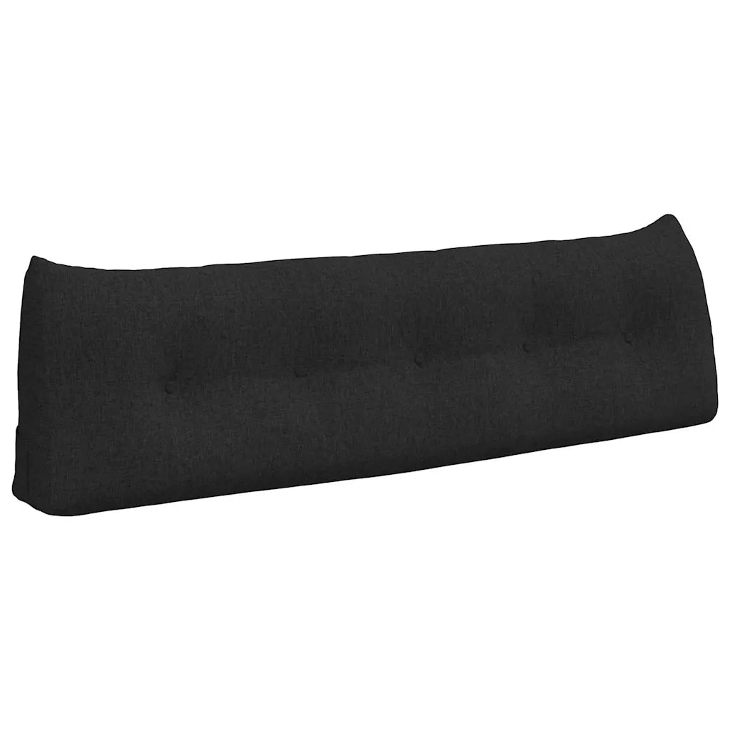 Cuscino per Schiena Nero 160 x 24 x 50 cm Tessuto 42014530