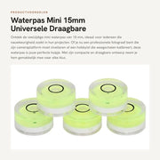 Livello universale portatile in ABS - 5 pezzi - mini - forma circolare - bilanciato con compasso - compattato e leggero
