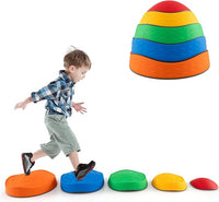 Pietre di Bilanciamento per Bambini 3+ Anni, Pietre Impilabili Antiscivolo da Interno/Esterno, Stepping Stones per Promuove la Coordinazione dell'Equilibrio e la Forza