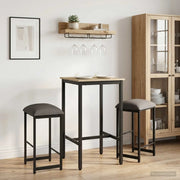 Sgabello da bar 2 pz Grigio Chiaro 40 x 32 x 64 cm 8006206