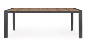 Tavolo da Giardino 198x100x74 cm in Alluminio Elias Antracite