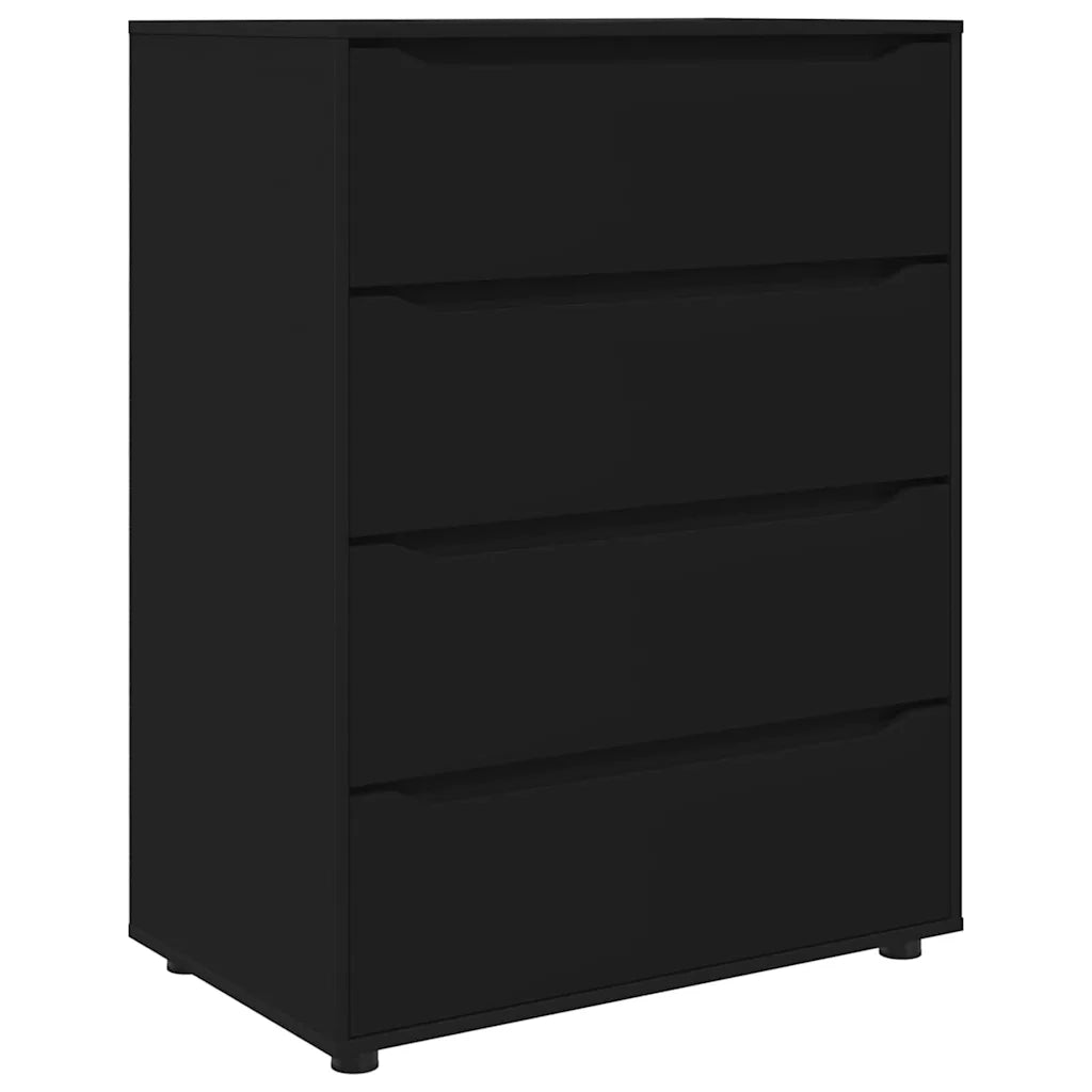 Armadi di Stoccaggio 2 pcs Nero 80 x 48 x 105 cm