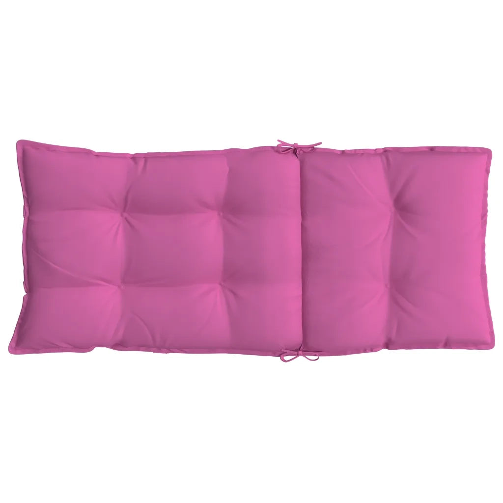 Cuscini per Sedia con Schienale Alto 6 pz | Cuscini per sedie Rosa in Tessuto Oxford