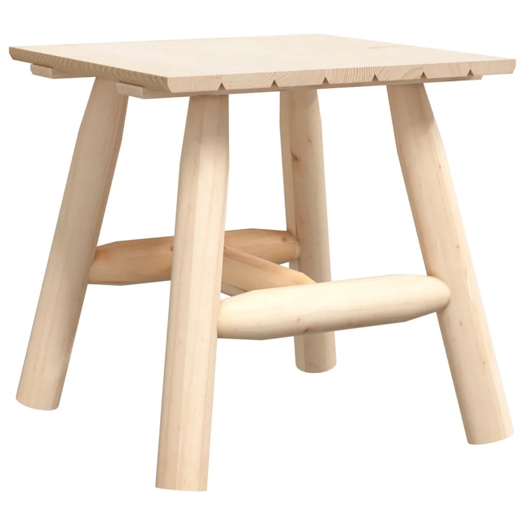 Tavolino | Tavolo laterale 49x49x60 cm in Legno Massello di Abete Rosso