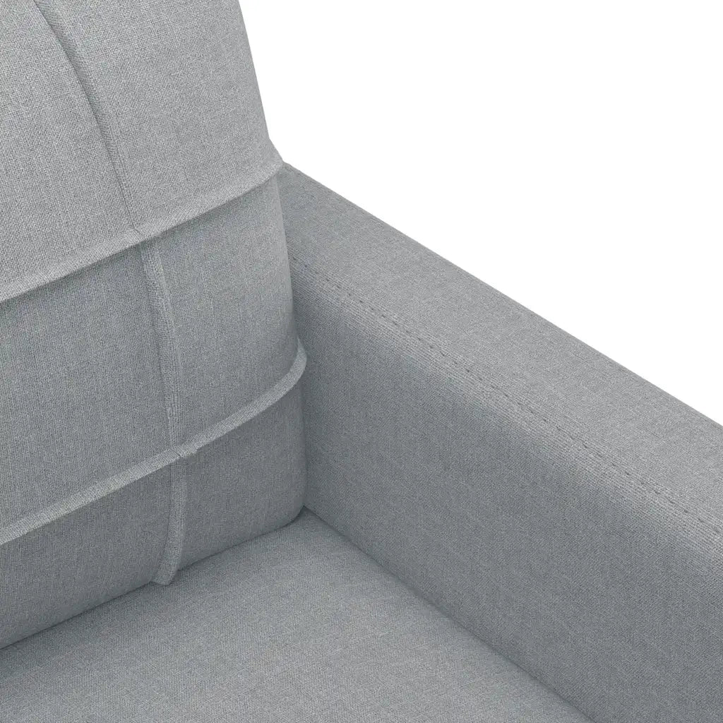 Divano a 2 Posti Grigio Chiaro 120 cm in Tessuto 359083