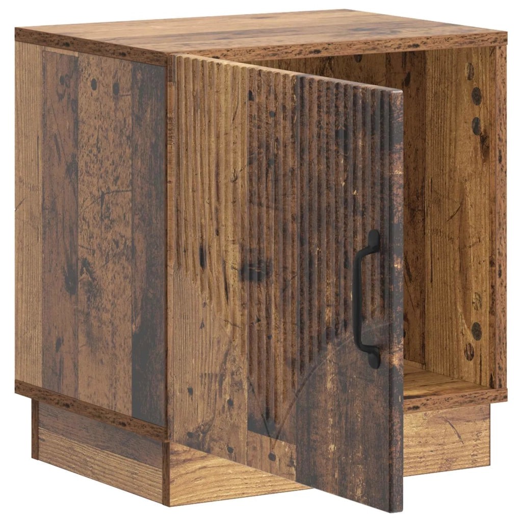 Comodino 2 pcs Legno antico 43 x 34,5 x 47 cm