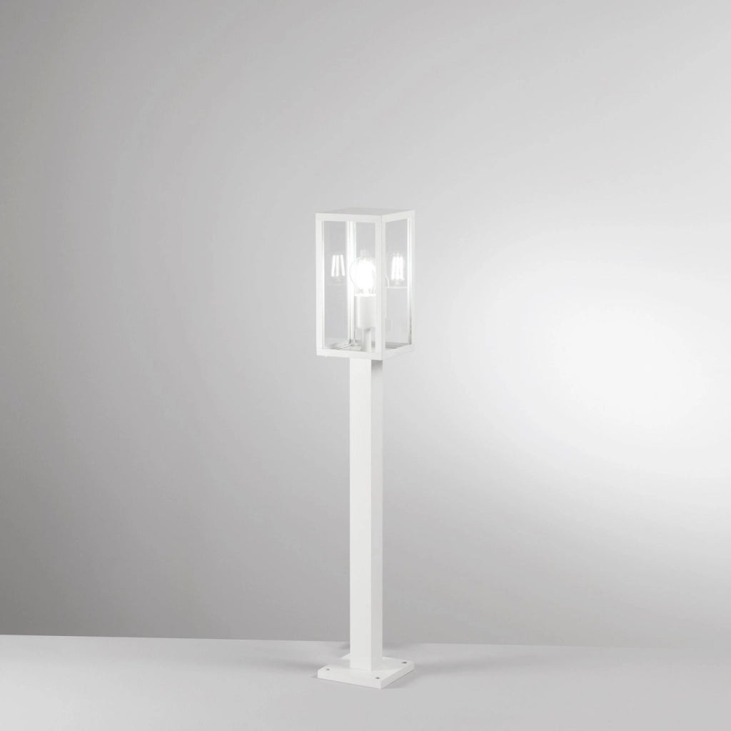 PALO MIRAGE BIANCO 1 LUCE ATTACCO E27 IP44 13X13X86CM IN METALLO E VETRO