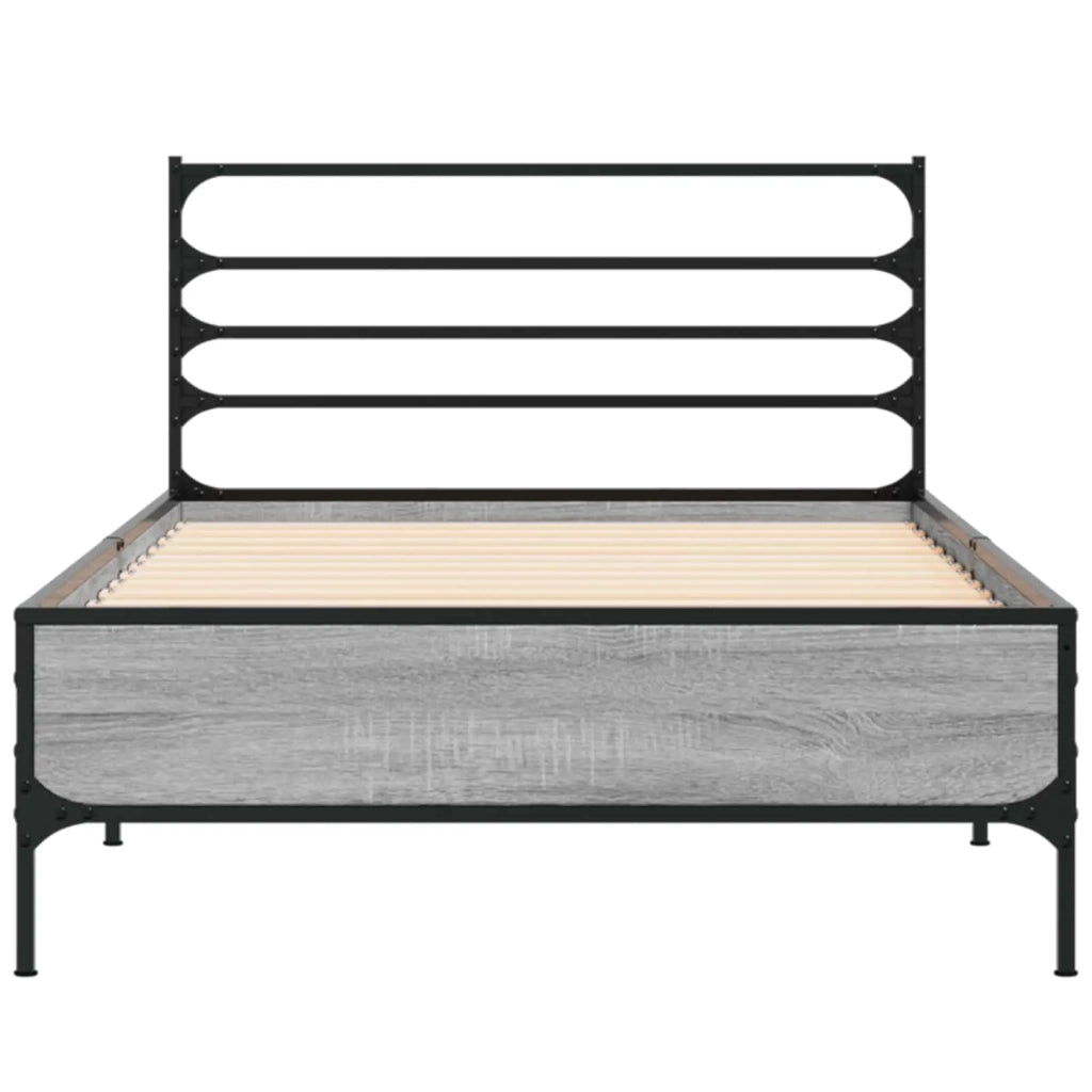 Struttura del letto Sonoma grigio 80 x 200 cm 8009116