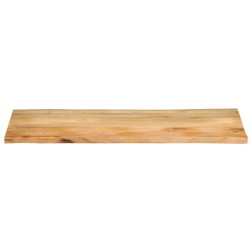 Piano Tavolo 140x60x3,8 cm Bordi Vivi in Legno Massello Mango 370745