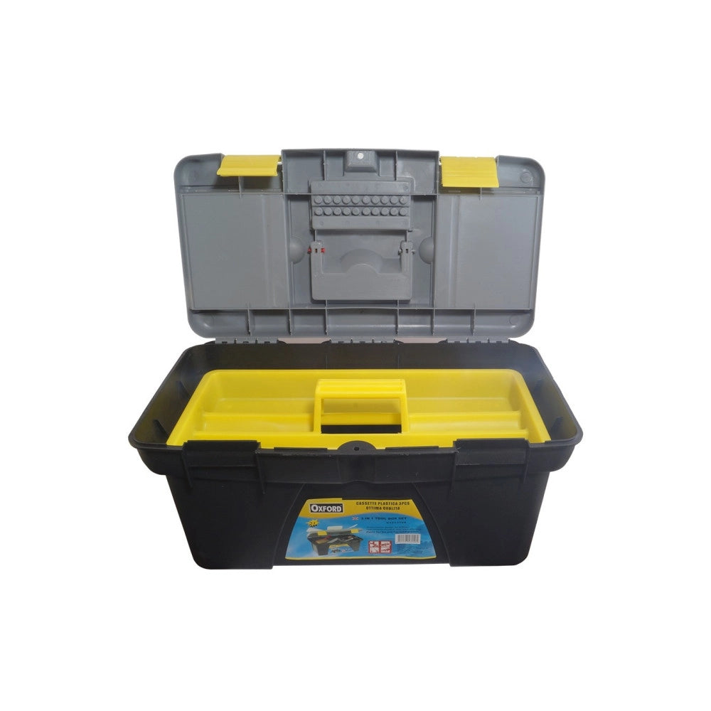 Trade Shop - 3 Pz X Cassetta Cassette Portautensili Porta Attrezzi E Minuterie In Plastica -